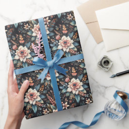 Papel De Presente Beleza Botânica