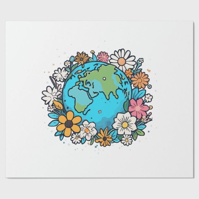 Papel De Presente Beleza da Terra (Aberto)