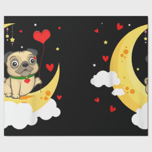 Papel De Presente Beleza Do Dia de os namorados Da Lua