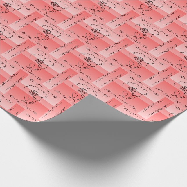 Papel De Presente Beleza Fluente: Rolha de Quebra de Arte de Linha d (Ponta)