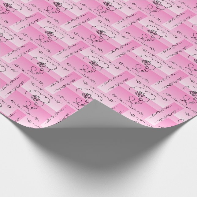 Papel De Presente Beleza Flutuante: Roll de Quebra de Arte de Linha  (Ponta)