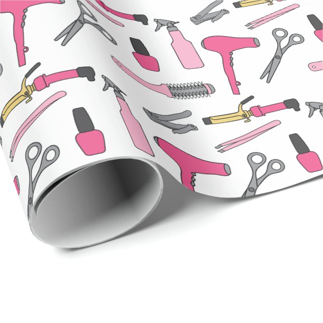 Papel De Presente Beleza, salão de beleza, cabeleireiro, tecnologia (Ponta do rolo)
