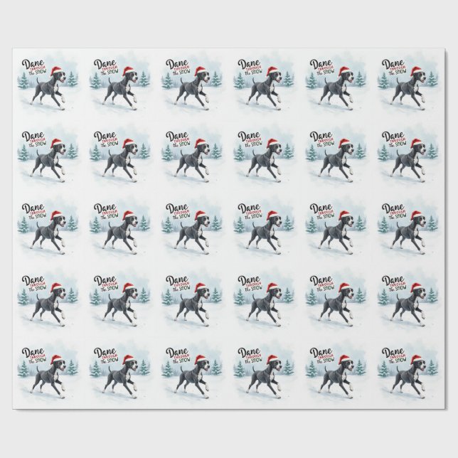 Papel De Presente Belíssimo Great Dane (Aberto)