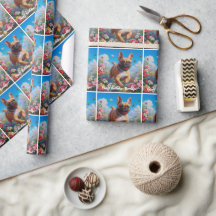 Belo Bulldog Francês e Flores