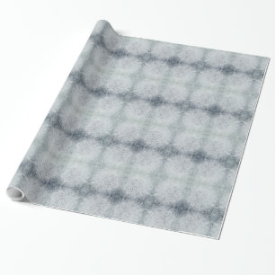 Papel De Presente Belo design de geada de cinza