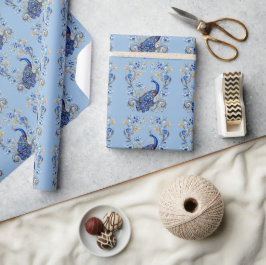 Papel De Presente Belo Design de Peacock - Presente Elegante para El
