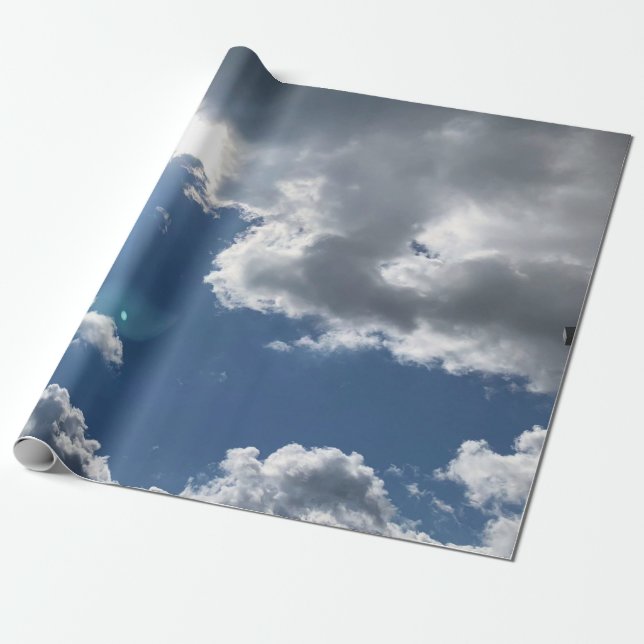 Papel De Presente Belo Dia Brilhante (Desenrolado)