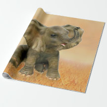 Belo Elefante Africano Bebê