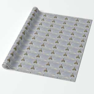 Papel De Presente Belo Inukshuk das Primeiras Nações - Design de Lin