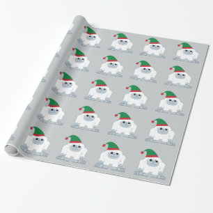 Papel De Presente Belo Natal Elf Yeti