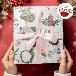 Papel De Presente Belo Natal Feriado