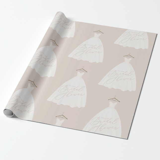 Papel De Presente Belo vestido de noiva chá de panela (Desenrolado)