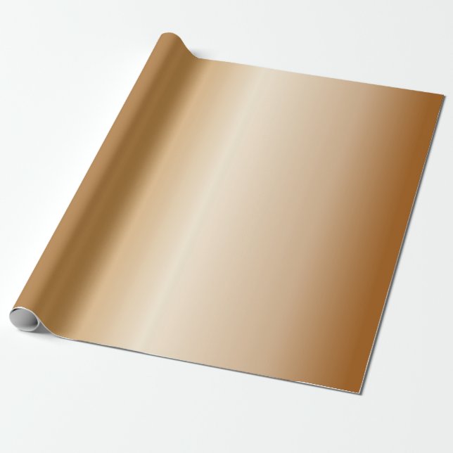 Papel De Presente Bels de cobre metálicas (Desenrolado)