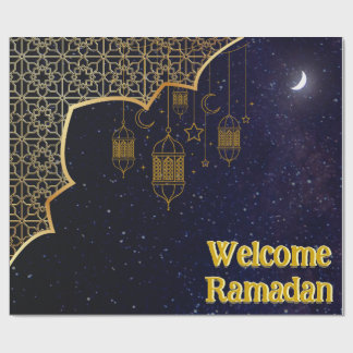 Papel De Presente Bem-vindo Ramadan: Desenho Islâmico