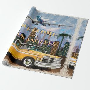 Papel De Presente Bem-vindos à poster de Los Angeles.