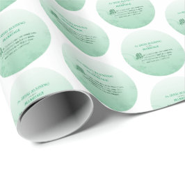 Papel De Presente Bênção de Felicitações de Casamento Irlandês