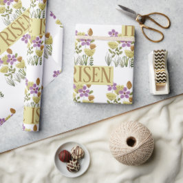 Papel De Presente Bênçãos de páscoa | Risen Bonito Floral
