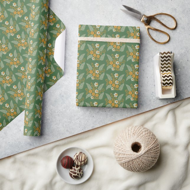 Papel De Presente Bênçãos Modernas Botânicas de Páscoa (Artesanato)