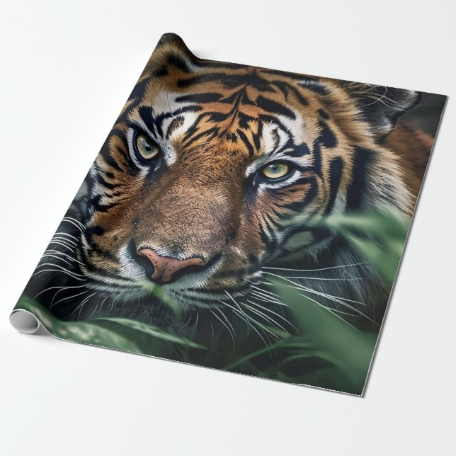 Papel De Presente Bengal Tiger (Desenrolado)
