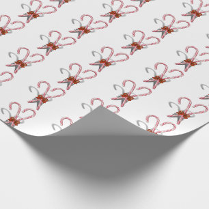 Papel De Presente Bengalas de Natal