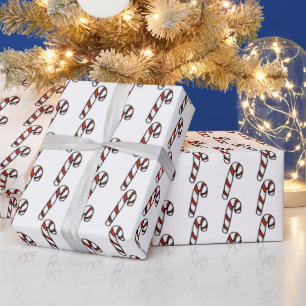 Papel De Presente Bengalas de Natal
