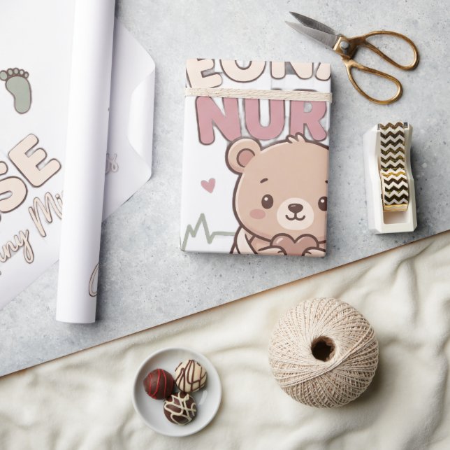 Papel De Presente Berçário do Ursinho Fofo (Artesanato)