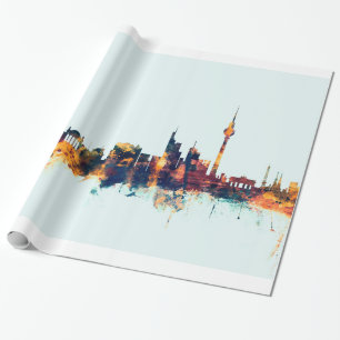Papel De Presente Berlim Alemanha Skyline