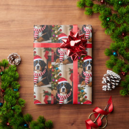 Papel De Presente Bernese Mountain Dog Natal