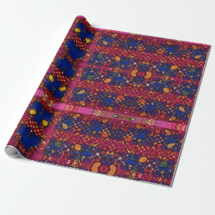 Papel De Presente Berry Wall