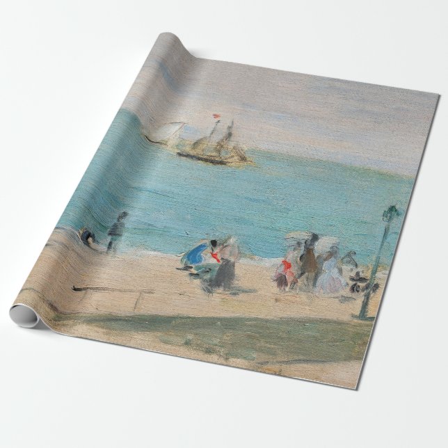 Papel De Presente Berthe Morisot - Na Praia, Les Petites-Dalles (Desenrolado)
