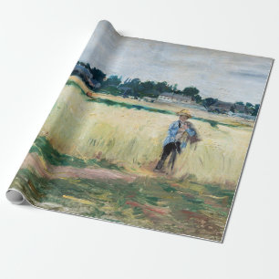 Papel De Presente Berthe Morisot - No Campo de Trigo em Gennevillier