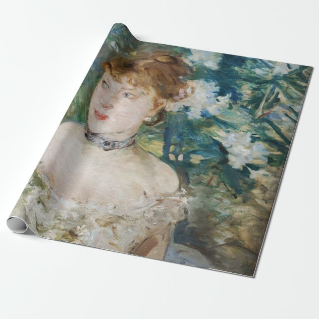 Papel De Presente Berthe Morisot - Rapariga pequena em um palhaço (Desenrolado)