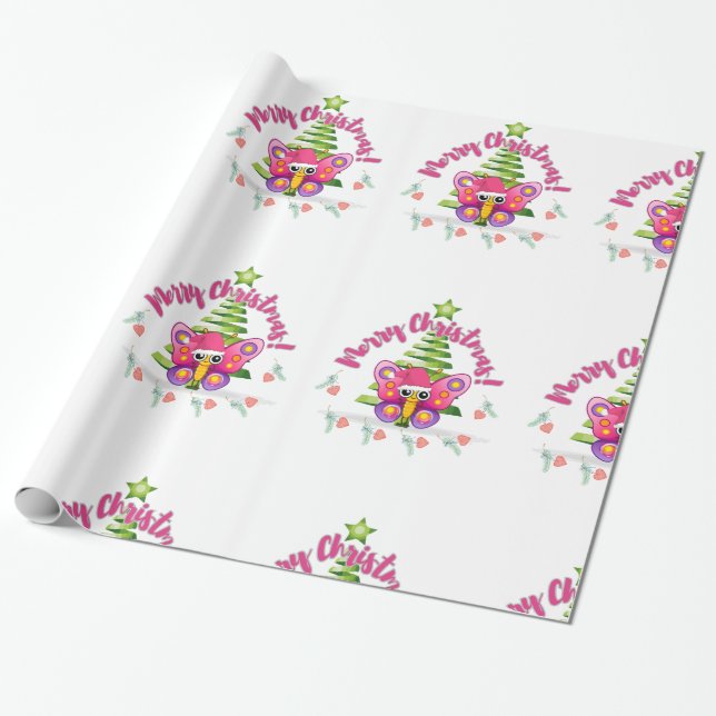 Papel De Presente Besouro Feliz de Natal (Desenrolado)