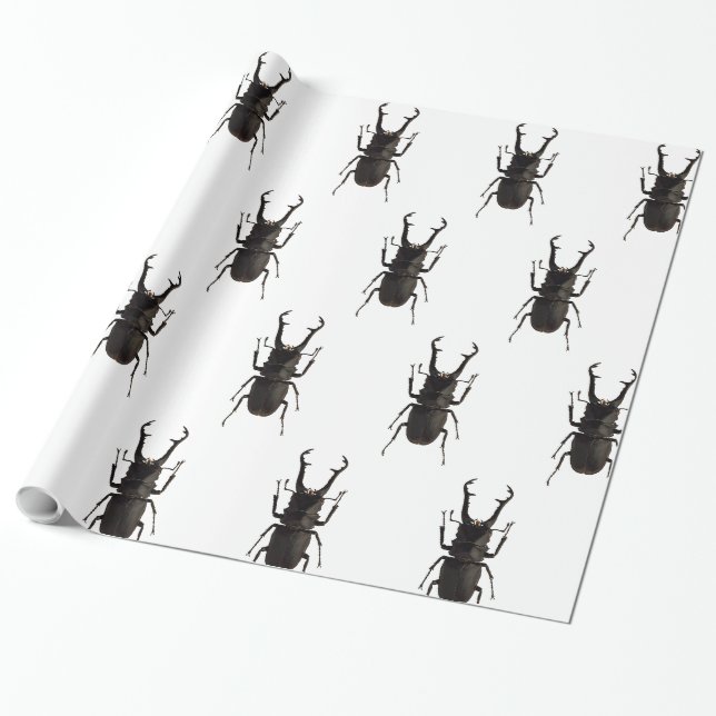 Papel De Presente Besouro Veado (Desenrolado)