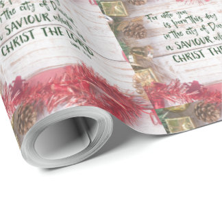 Papel De Presente Bíblia KJV Verso Natal