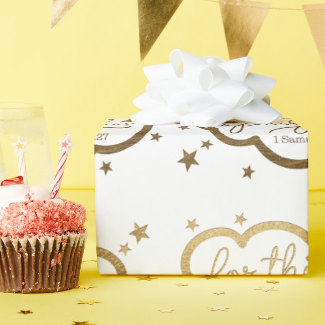 Papel De Presente Bíblia verso de 1 de abril:27 (Festa de aniversário)