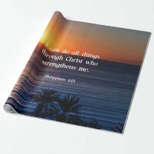 Papel De Presente Bíblia verso, Philippians 4:13