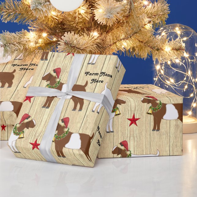 Papel De Presente Bicho de Natal Russo Personalizado (Feriados)