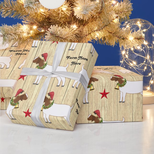 Papel De Presente Bicho de Natal Russo Personalizado (Feriados)