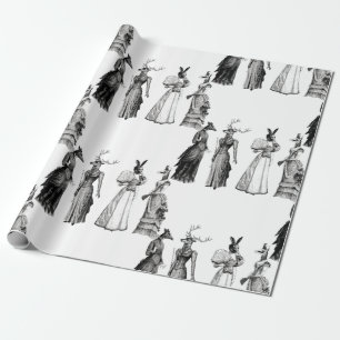 Papel De Presente bichos vitoriosos mulheres engraçadas