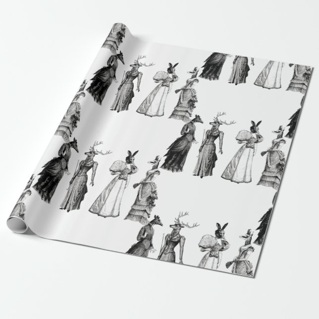 Papel De Presente bichos vitoriosos mulheres engraçadas (Desenrolado)