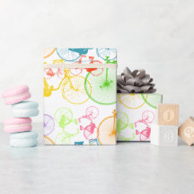 Bicicleta Amarelo Amarelo Vermelho Verde Retroazui