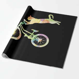 Papel De Presente Bicicleta de bicicleta de gato - sua coleção de 