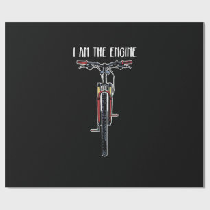 Papel De Presente Bicicleta Engraçada Eu Sou O Motor