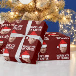 PAPEL DE PRESENTE BIDEN CHRISTMAS FELIZ 4º PAPEL DE EMBALAGEM DE PÁS<br><div class="desc">FELIZ 4º DO PAPEL DE TRAVAGEM EM BRANQUEAMENTO DE JOE-PÁSCOA</div>