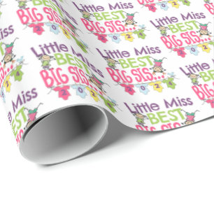 Papel De Presente Big Sister 2024 - Little Miss Best Big Sis