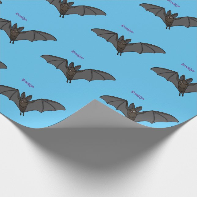 Papel De Presente Big vampire bat cartoon illustration  (Ponta)