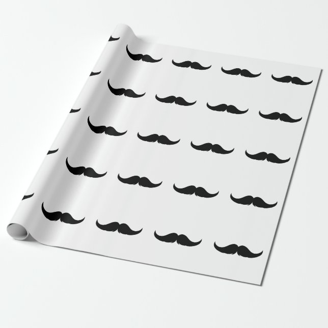 Papel De Presente Bigode de Guidão Pequeno Personalizável (Desenrolado)