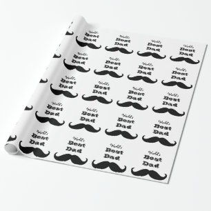 Papel De Presente Bigode do pai do mundo o melhor