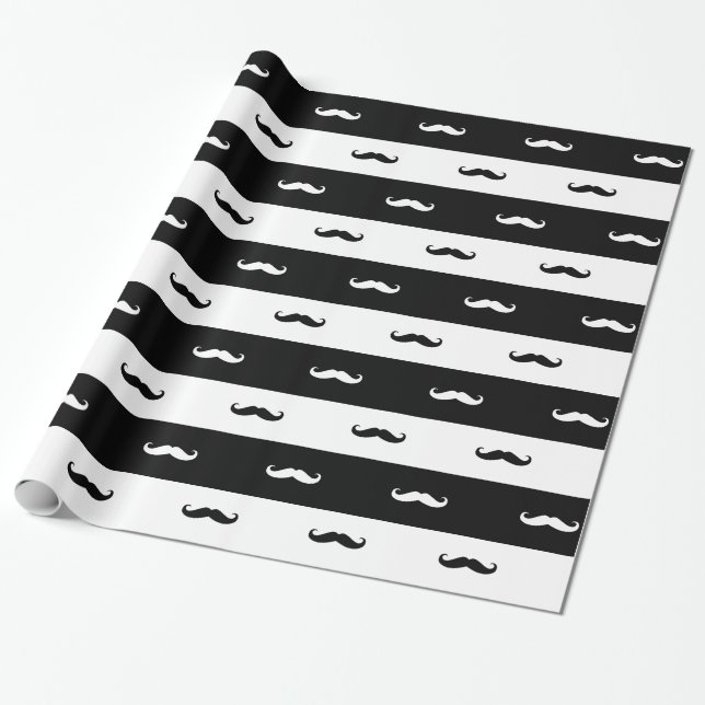 Papel De Presente bigodes (Desenrolado)